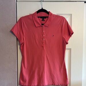 Tommy Hilfiger Pink Cap Sleeve Polo Tee